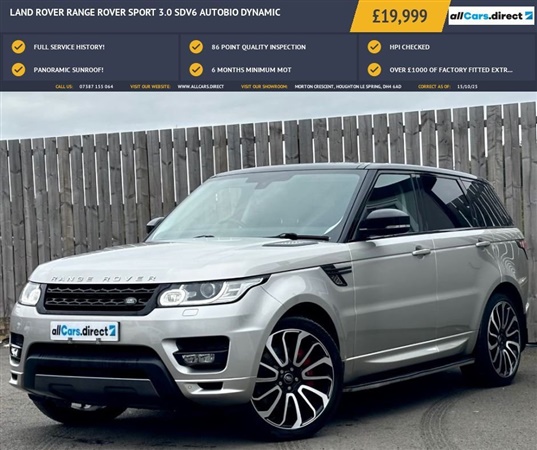 Large image for the Used Land Rover RANGE ROVER SPORT