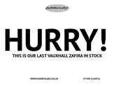 Used Vauxhall Zafira